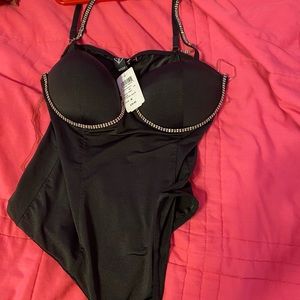 Black and Diamond bodysuit